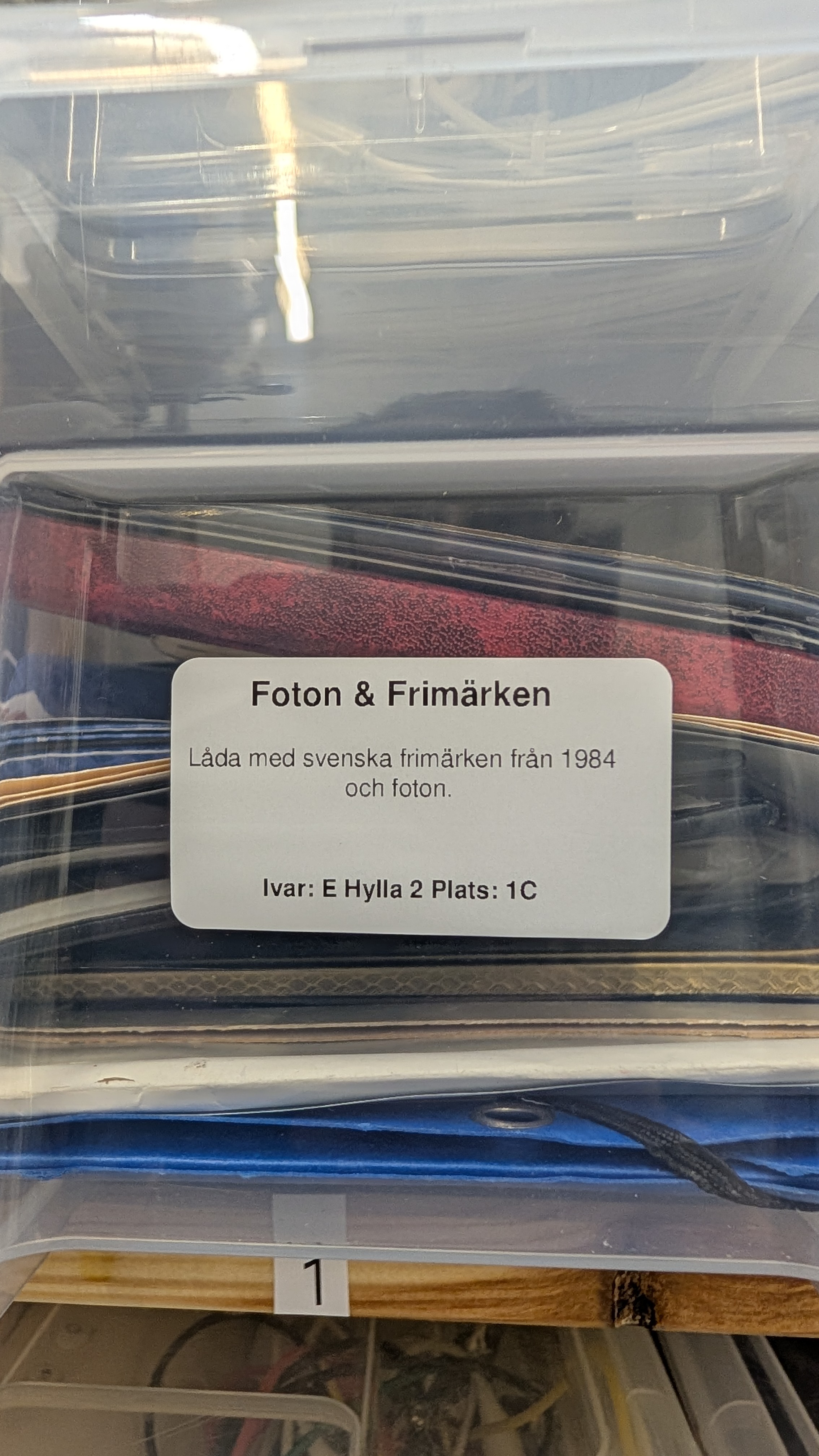 Foton & Frimärken Etikett