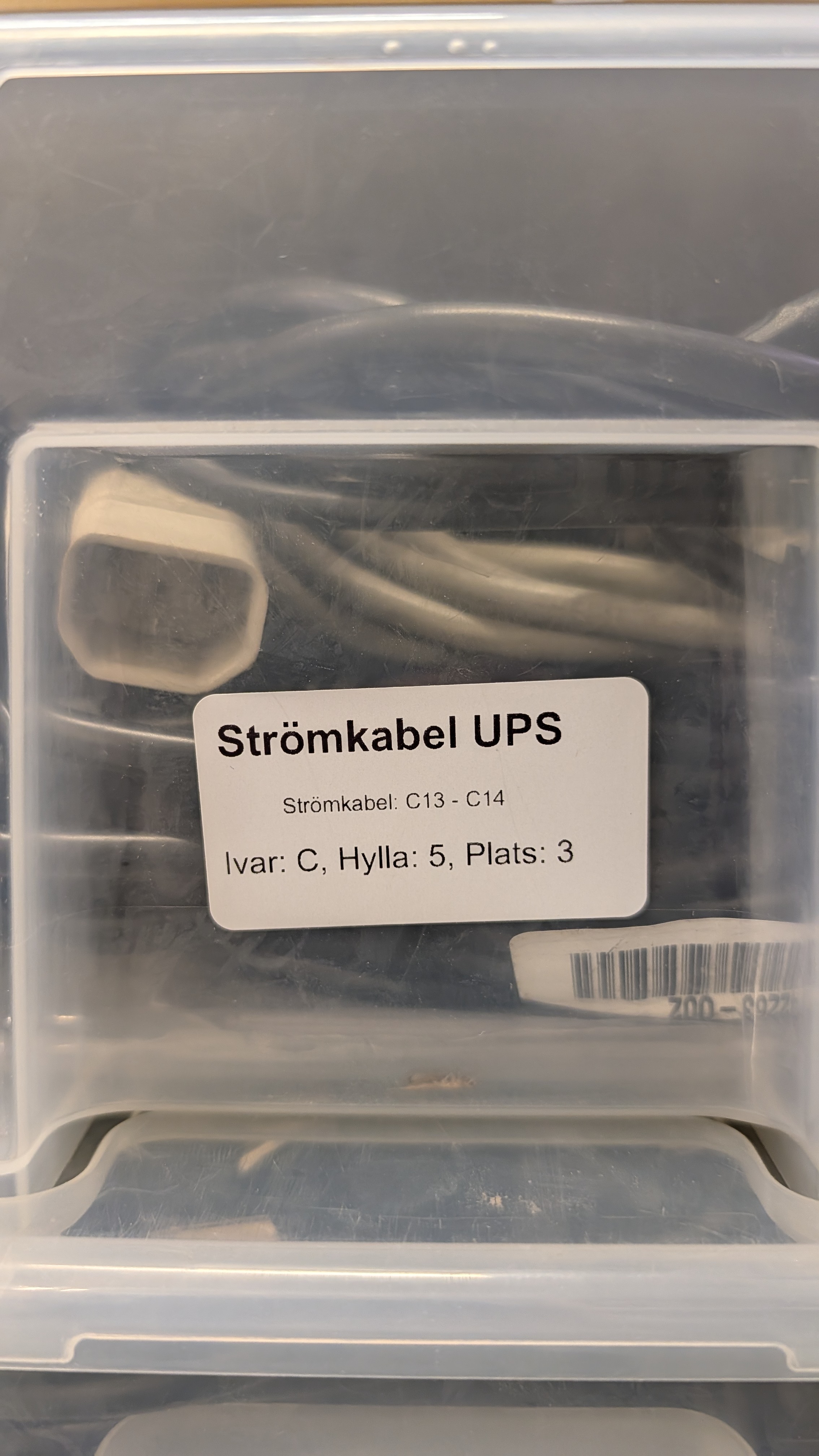 Strömkabel UPS