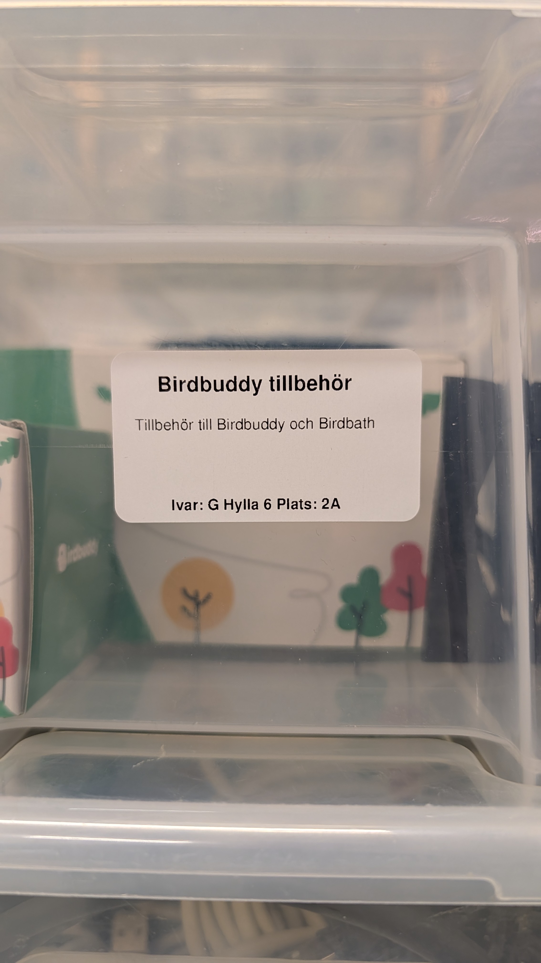 Birdbuddy tillbehör Etikett